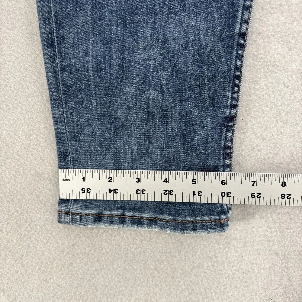 Silver Jeans Suki Slim Womens 30x27 Blue Mid Rise Distressed Stretch Denim Y2K - Picture 10 of 13